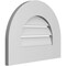 Ekena Millwork Round Top Surface Mount PVC Gable Vent: Functional, w/ 3-1/2"W x 1"P Standard Frame, 18"W x 14"H GVPRT18X1401SF - alternate 5